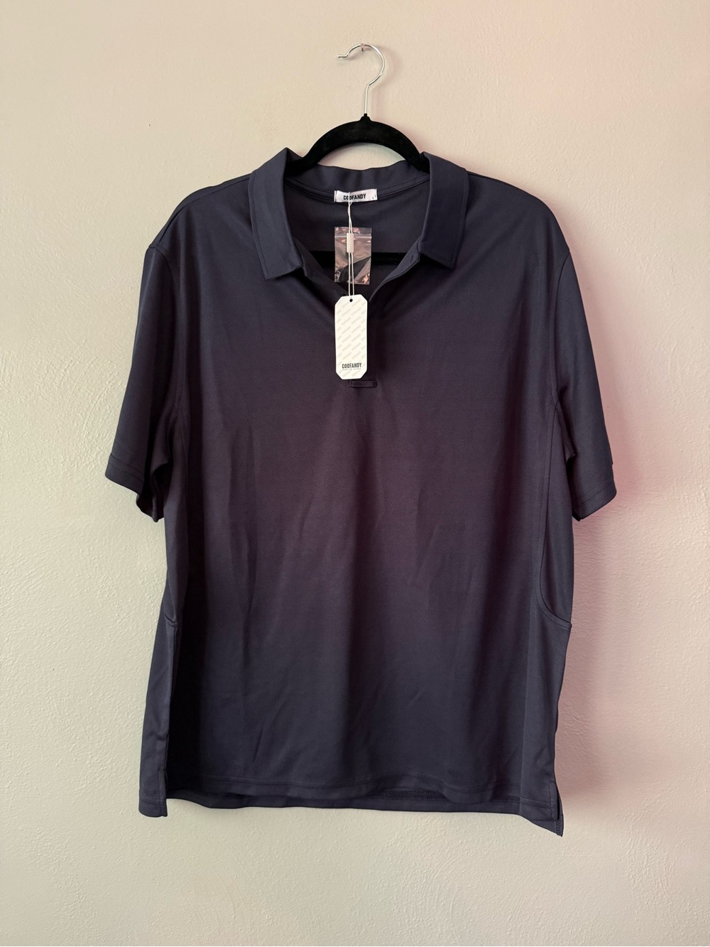 COOFANDY Men's Navy Performance Polo